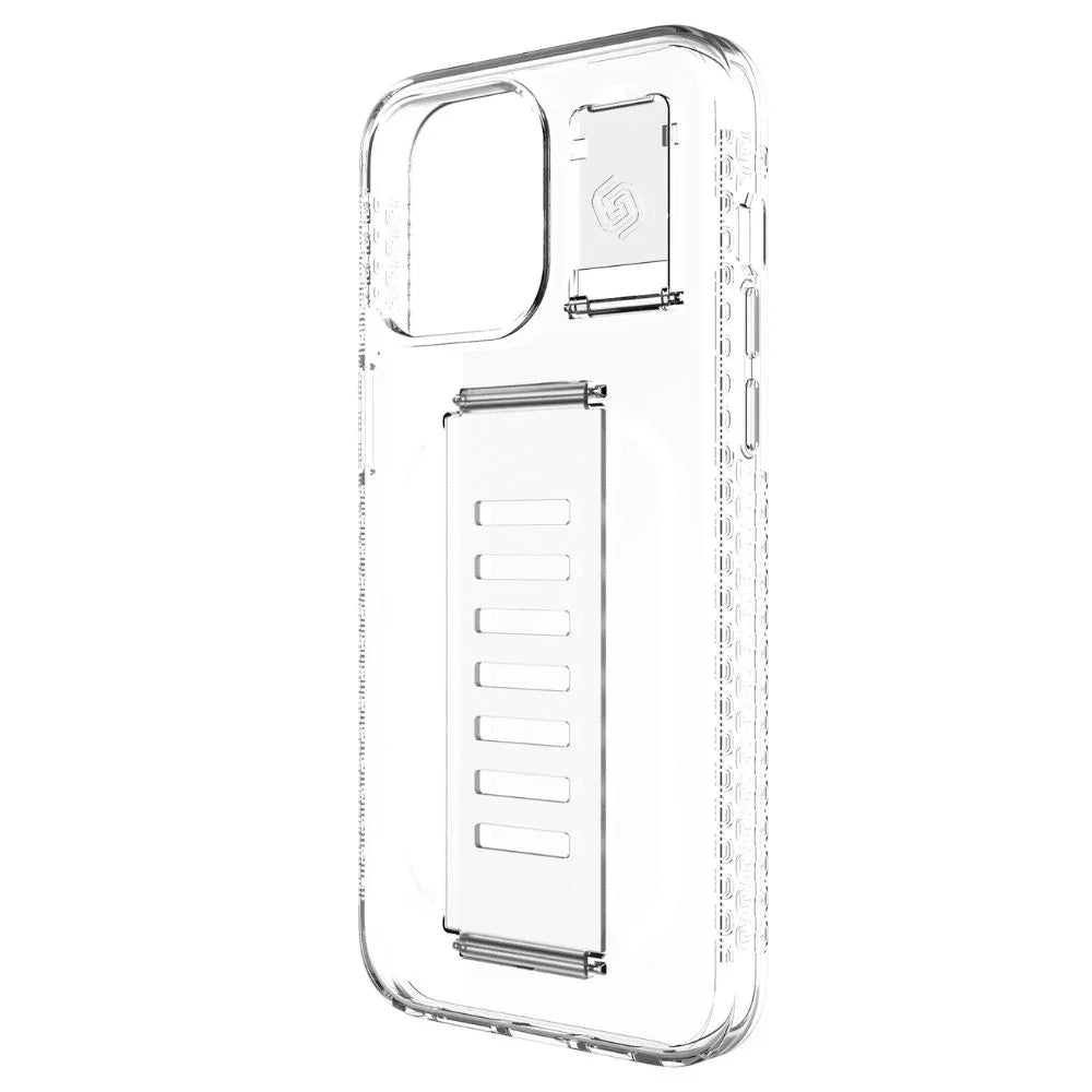 Grip2u Boost Case with Kickstand iPhone 15 Pro - Clear - Tashqila Grip2u Boost Case with Kickstand iPhone 15 Pro - Clear - Tashqila